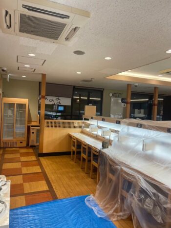 東京都　日野市　飲食店様にて業務用エアコン入れ替え工事